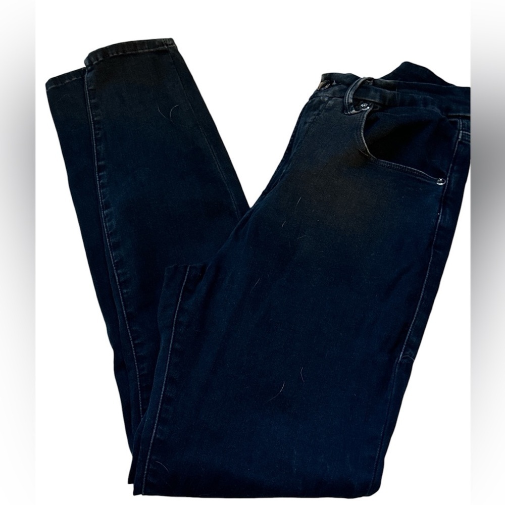 Good American Good Legs skinny dark wash stretch jeans high rise Sz 8 / 25